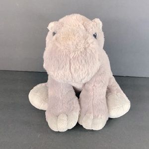 Destination Nation Plush 13” Hippopotamus Gray Stuffed Animal Toy Ages 3+